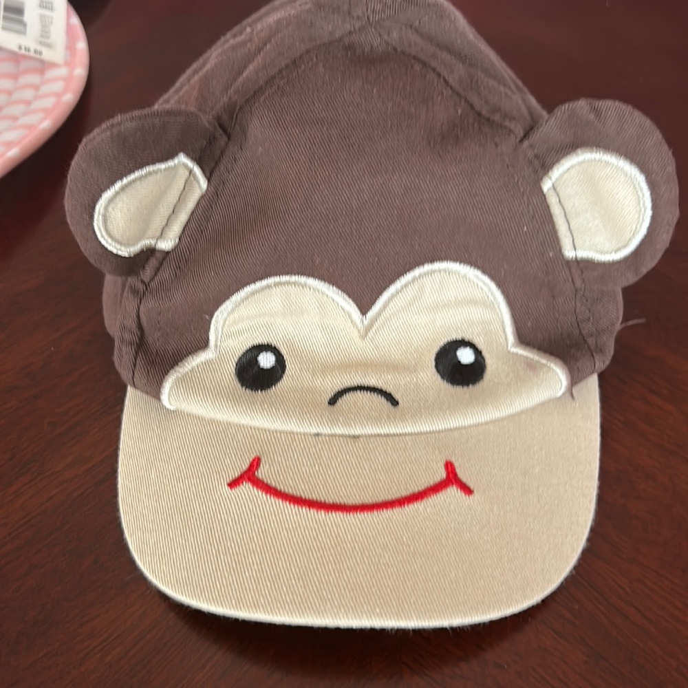 FREE when added to bundle Baby monkey hat 6-12 months boys unisex gender neutral